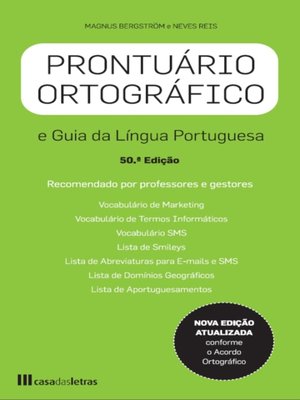 cover image of Prontuário Ortográfico e Guia da Língua Portuguesa